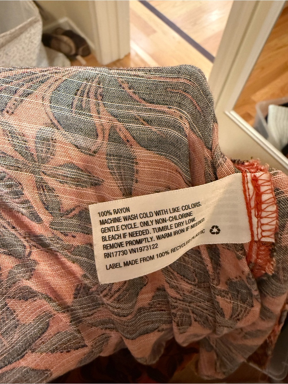 AVA & VIV Orange and Black Floral Women’s skirt - Picture 4 of 4